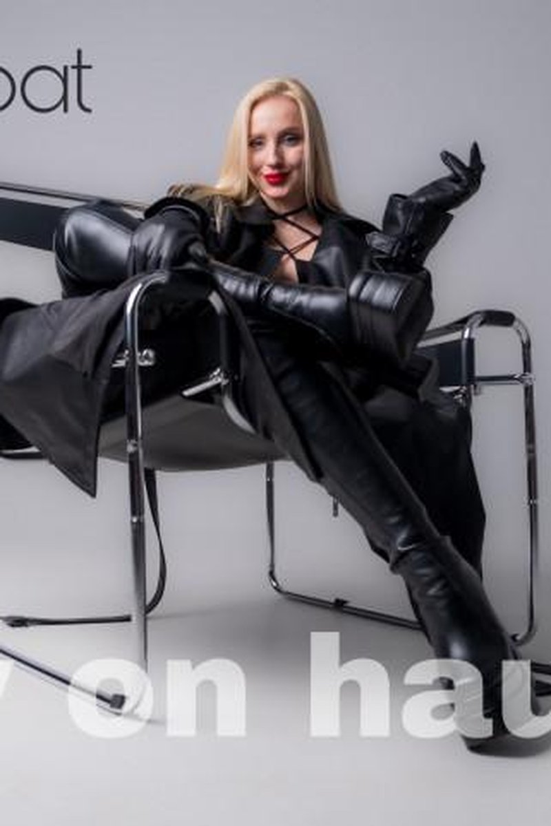 Leather Coat - Screenshot 1 of 4 - Blondegoddess