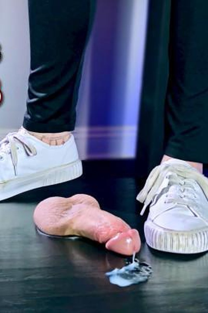 Dirty White Sneakers Cock Trample Shoejob - Screenshot 1 of 4 - Cockbox