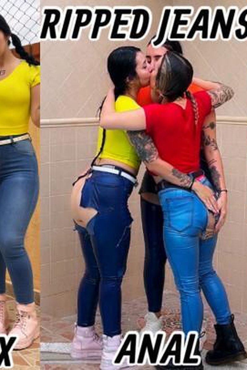 Wet And Torn Jeans In The Pool - Screenshot 1 of 4 - Big Ass