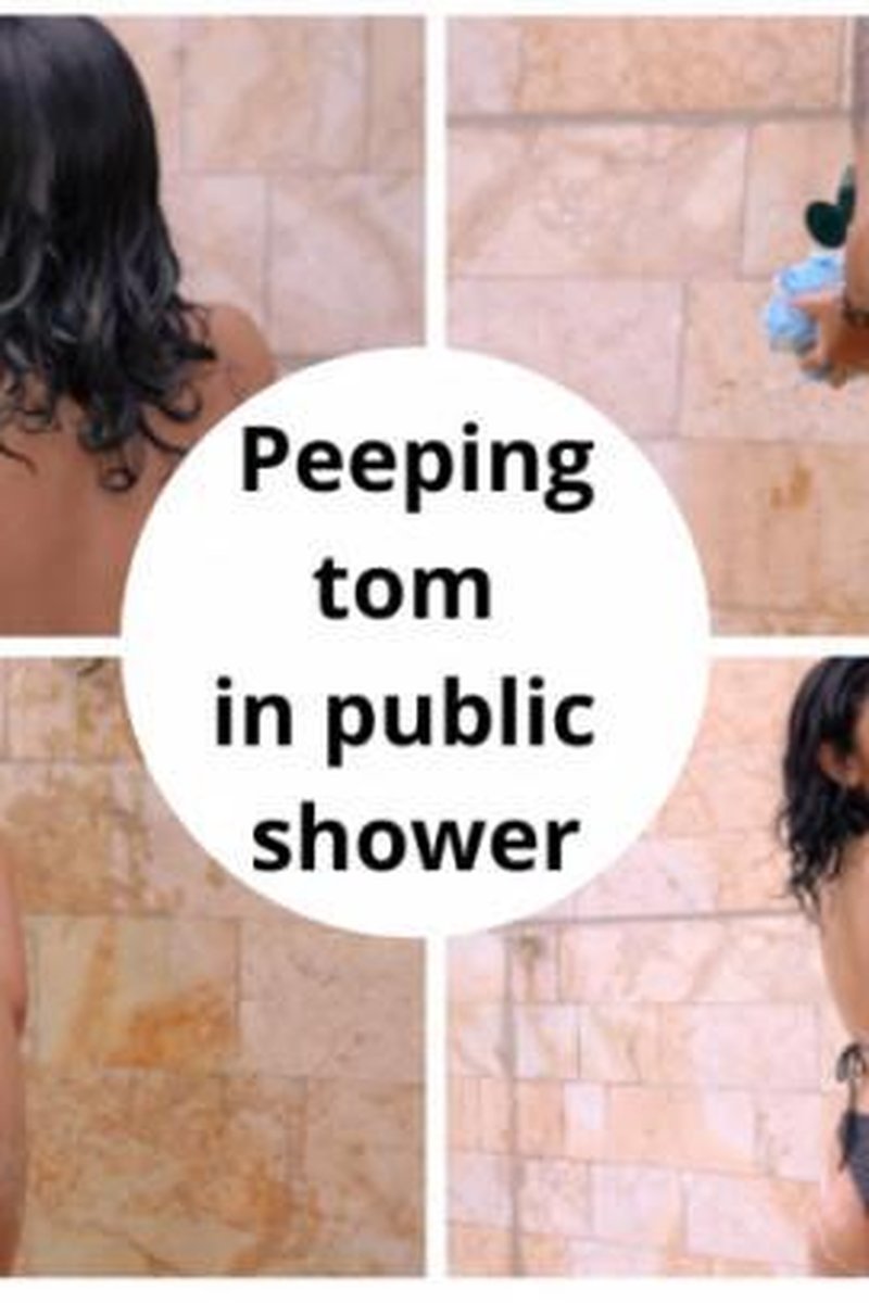 I Got Spied While I Took A Shower In Public After The Pool - Screenshot 1 of 4 - Outdoors