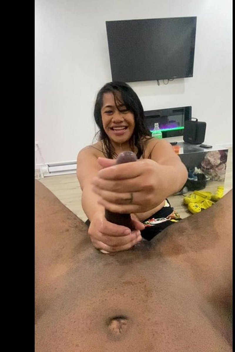 Polynesian BBW Slut BTS BBC Blowjob & Scene Riding BBC - Screenshot 1 of 4 - BBC