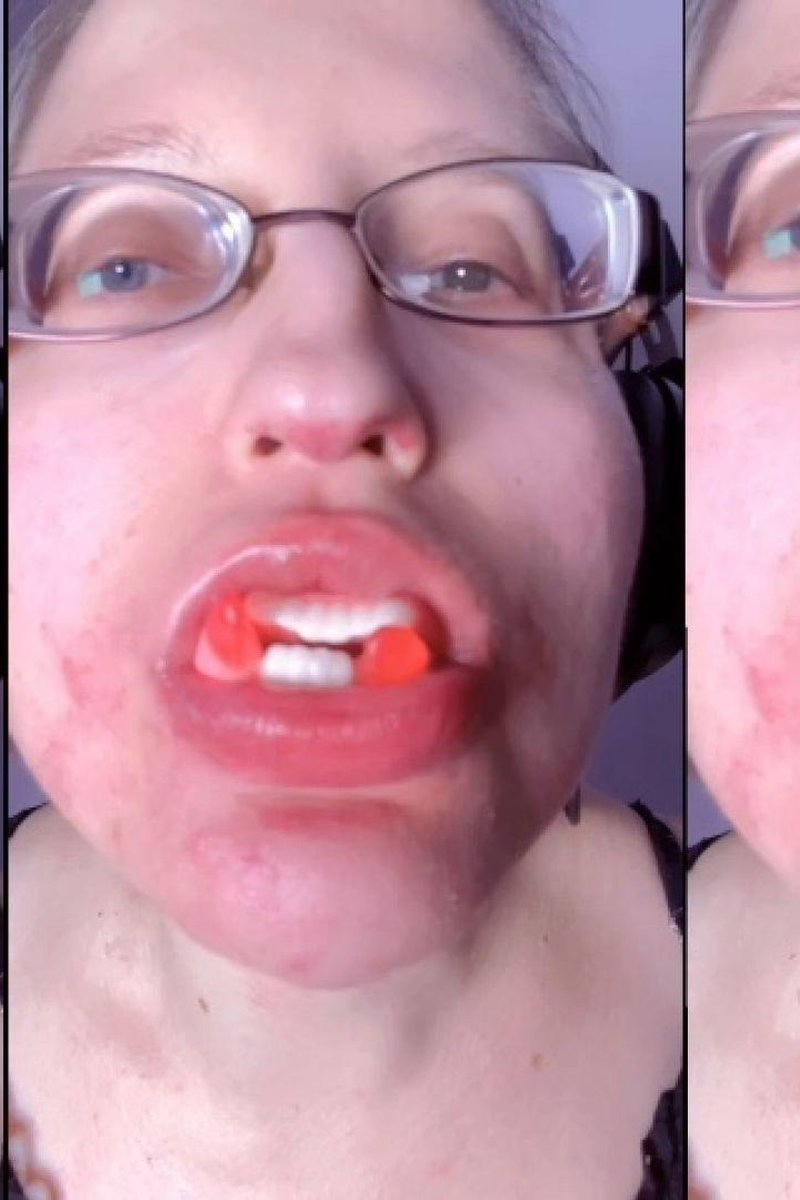 ASMR Teeth Candy Eating Listen In Headphones - Screenshot 1 of 4 - Asm Rish