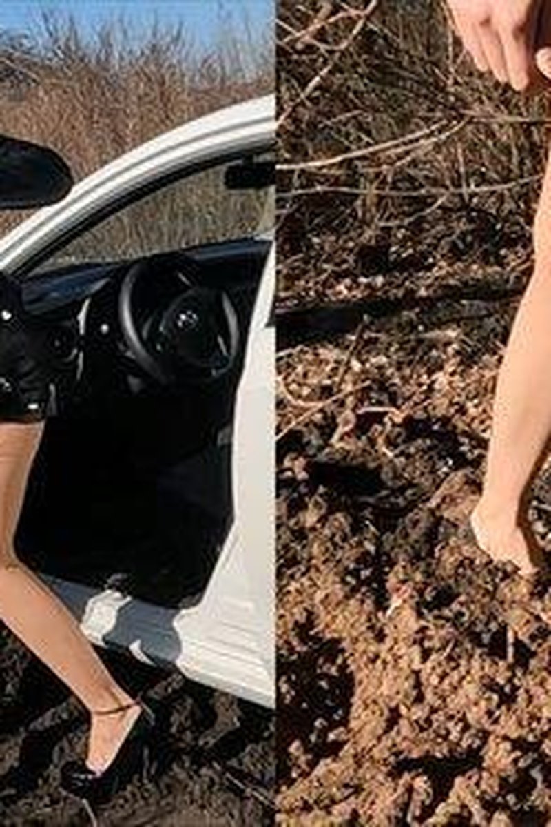 Nastya Got Stuck In Muddy Area And Wrecked Two Pairs Of Shoes - Screenshot 1 of 4 - Car