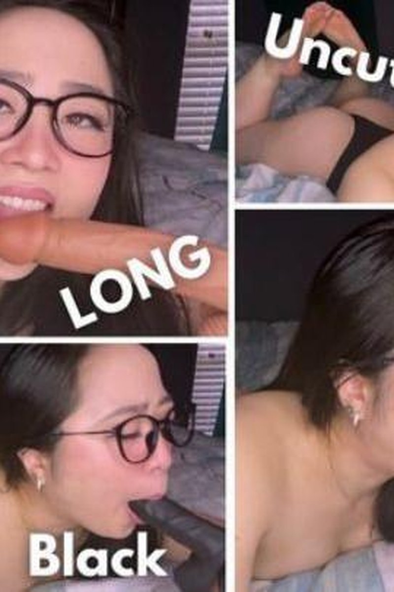 6, 7, & 8 Inch Dildo Sucking -ASMR BJ - Screenshot 1 of 4 - Asian
