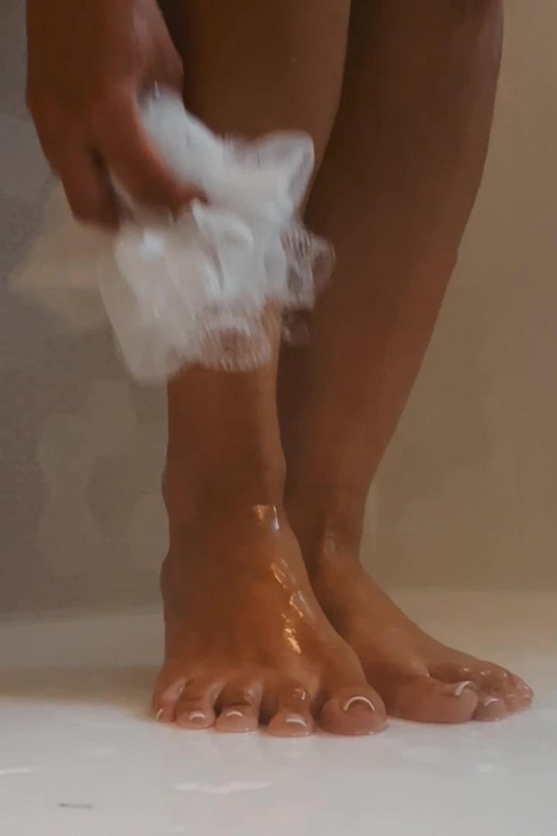 Peeling Off My Socks Before A Steamy Shower - Up Close & Barefoot - Screenshot 1 of 4 - Foot Fetish