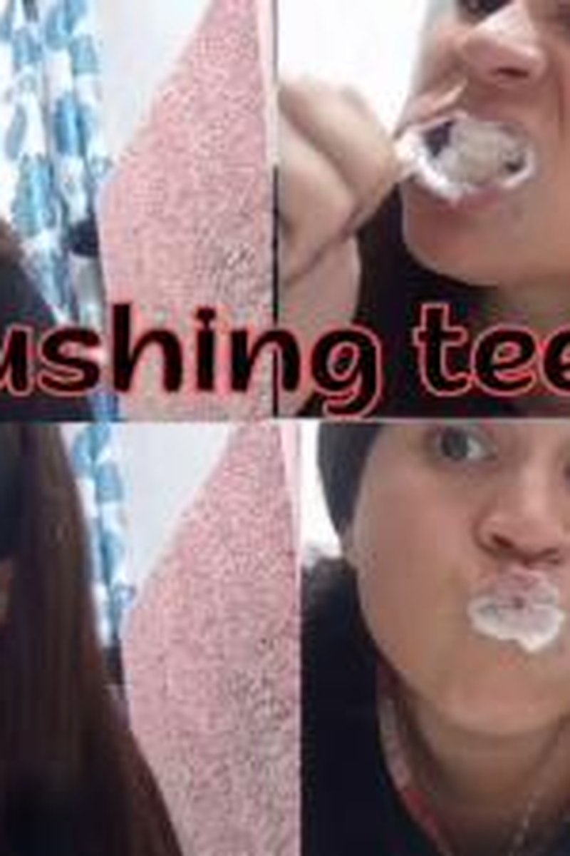 Brushing Teeth Close Up - Screenshot 1 of 4 - Mouth Fetish
