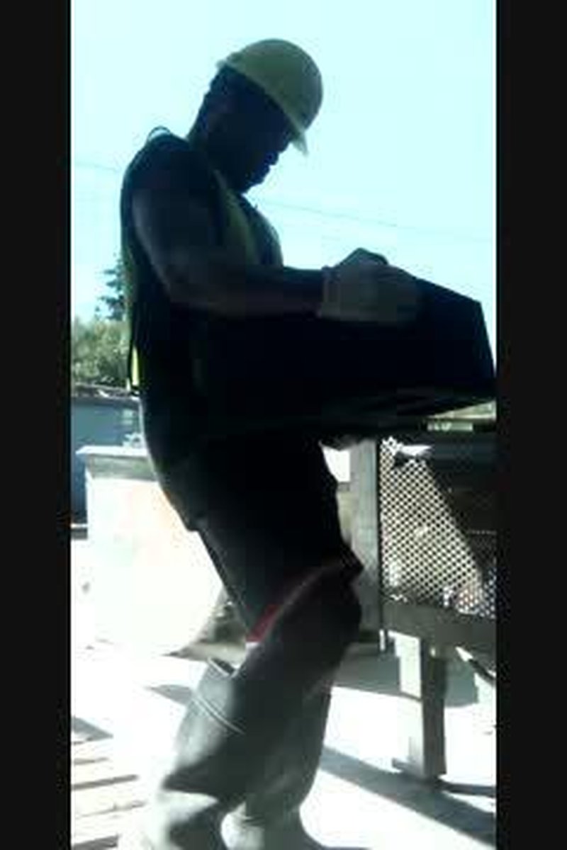 Lifting Cinder Blocks At Work - Screenshot 1 of 4 - Amateur