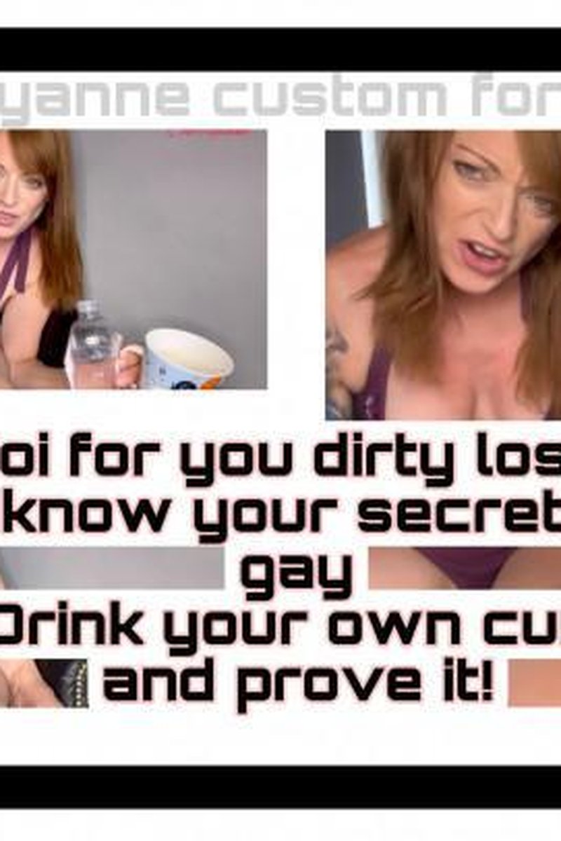 JOI Gay Humiliation CEI Task - Screenshot 1 of 4 - Cum Eating