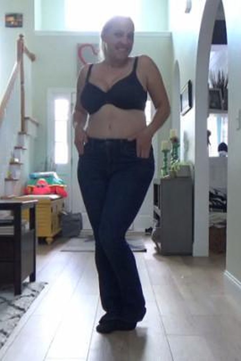 Trying On Jeans - Screenshot 1 of 4 - Bra