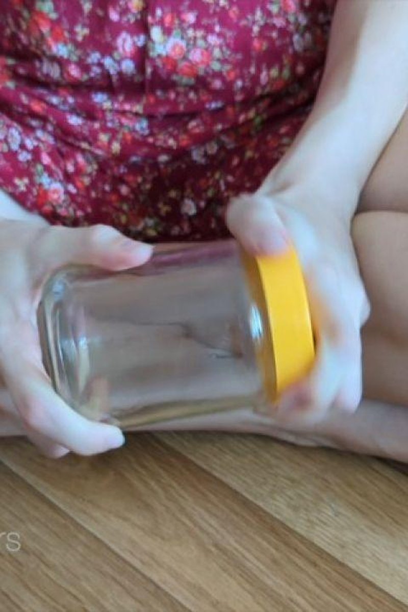 Peeing In A Jar In The Living Room - Screenshot 1 of 4 - Golden Shower