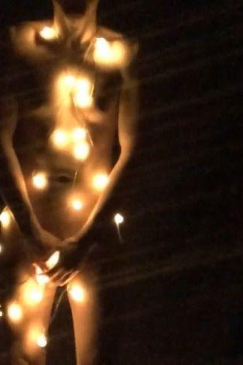 A Striptease In Stringlights - Screenshot 1 of 4 - Ass Fetish
