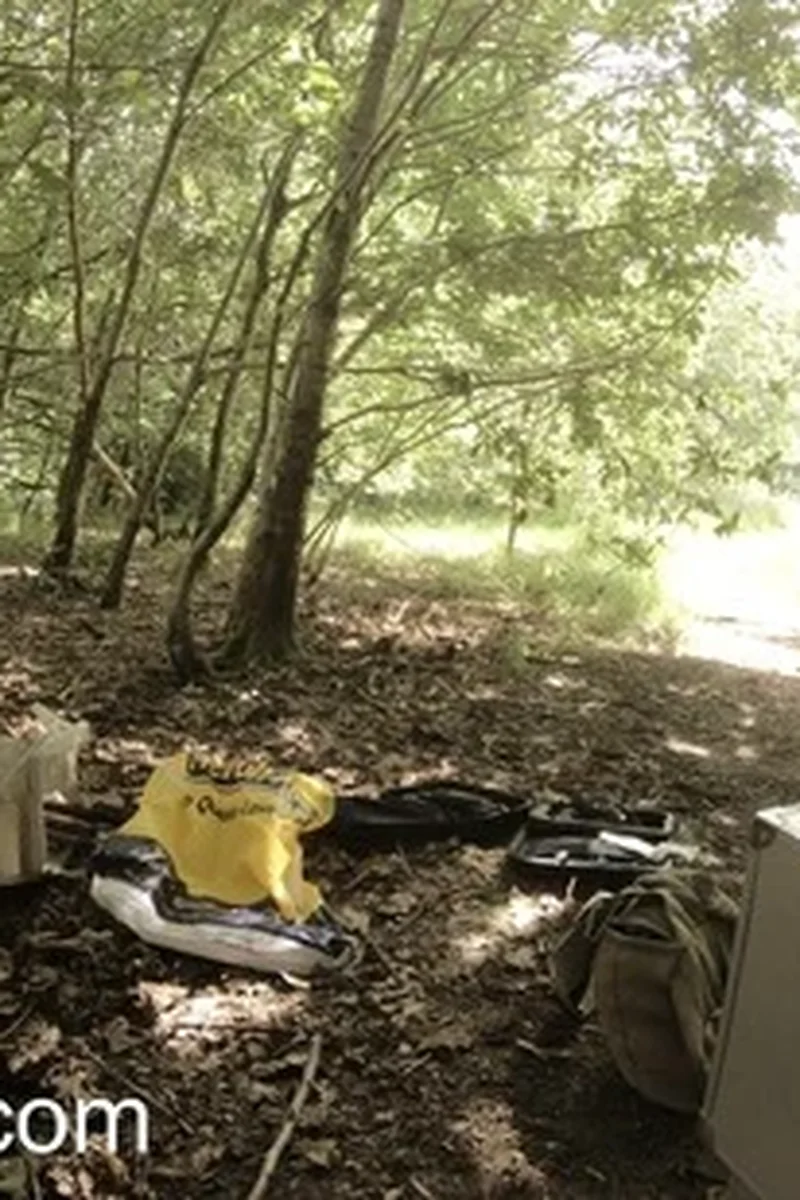 K Chats Nude Outside in the Woods - Screenshot 1 of 4