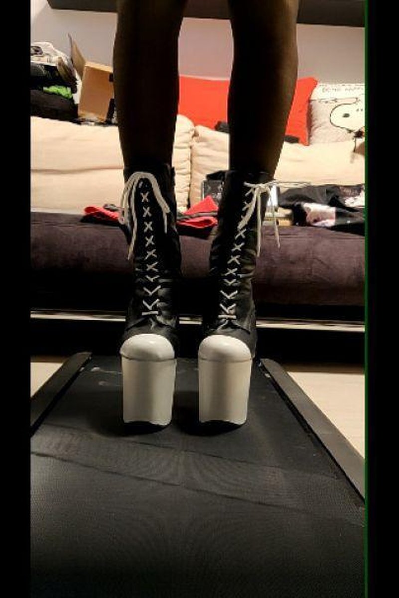 Sissy - Walking In 8 Inch Custom Pleaser High Heels - Screenshot 1 of 4 - Boots