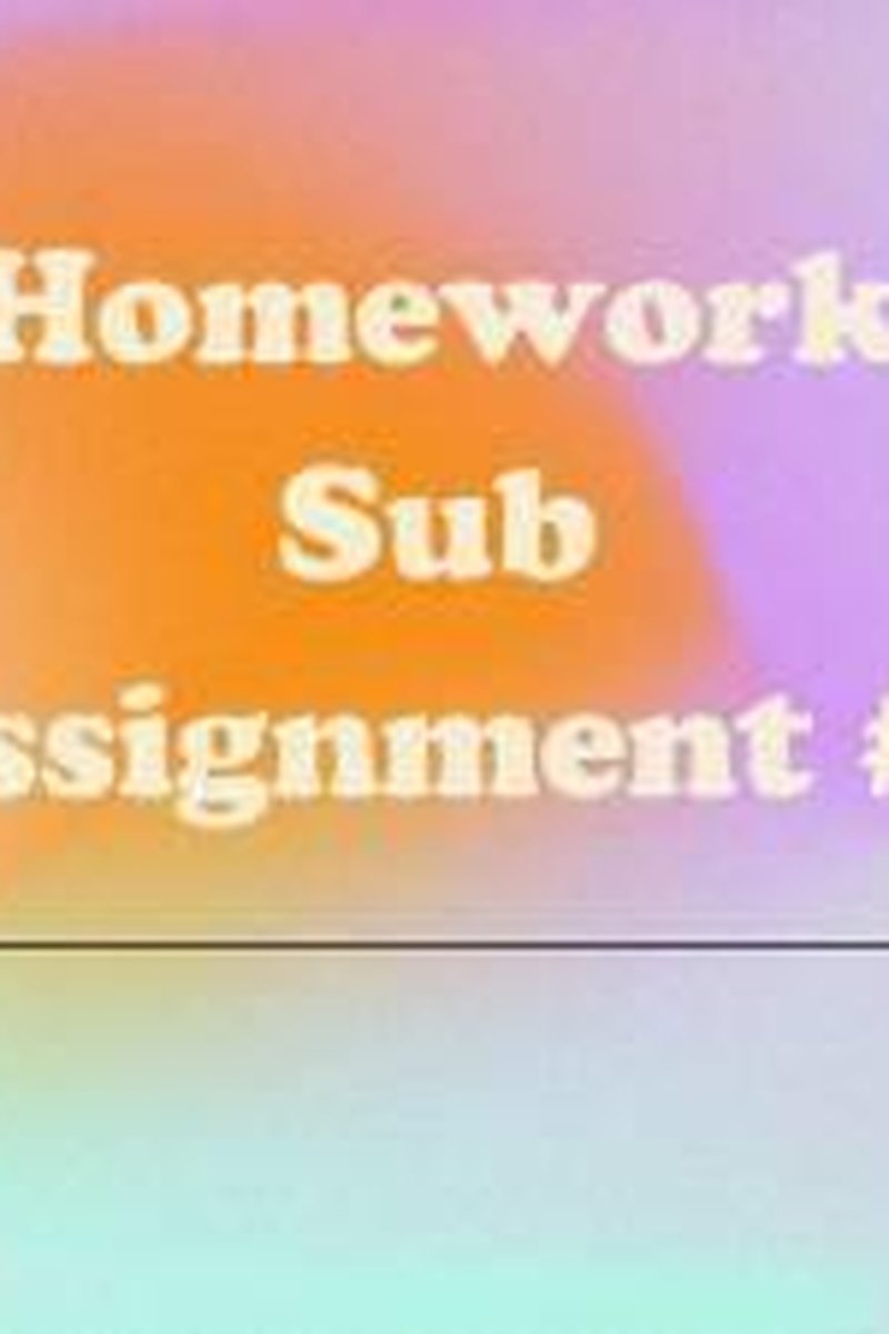 Homework Sub Task #1 - Screenshot 1 of 4 - Homework
