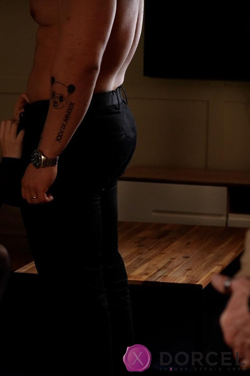 A Non-Exclusive Couple - Screenshot 1 of 4 - Black Sheer Catsuit