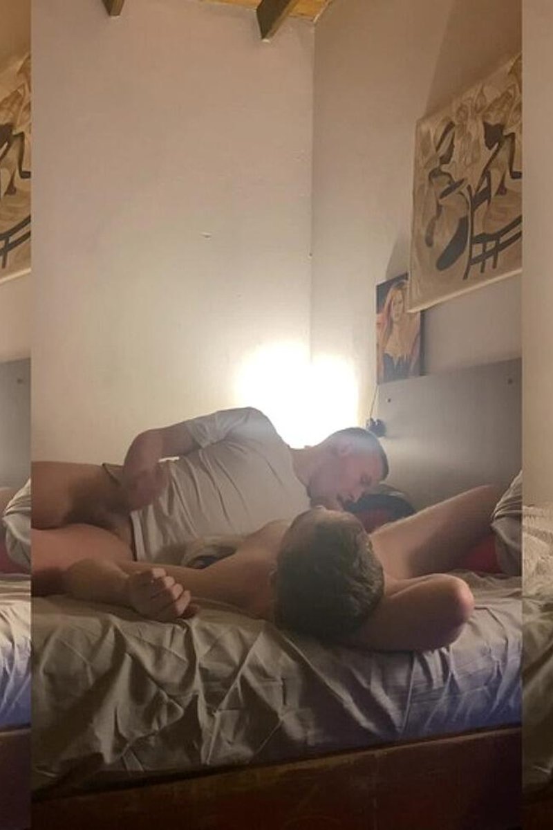 Students Share A Bed: "Whoever Cums First Stays On The Floor" - Screenshot 1 of 4 - Amateur