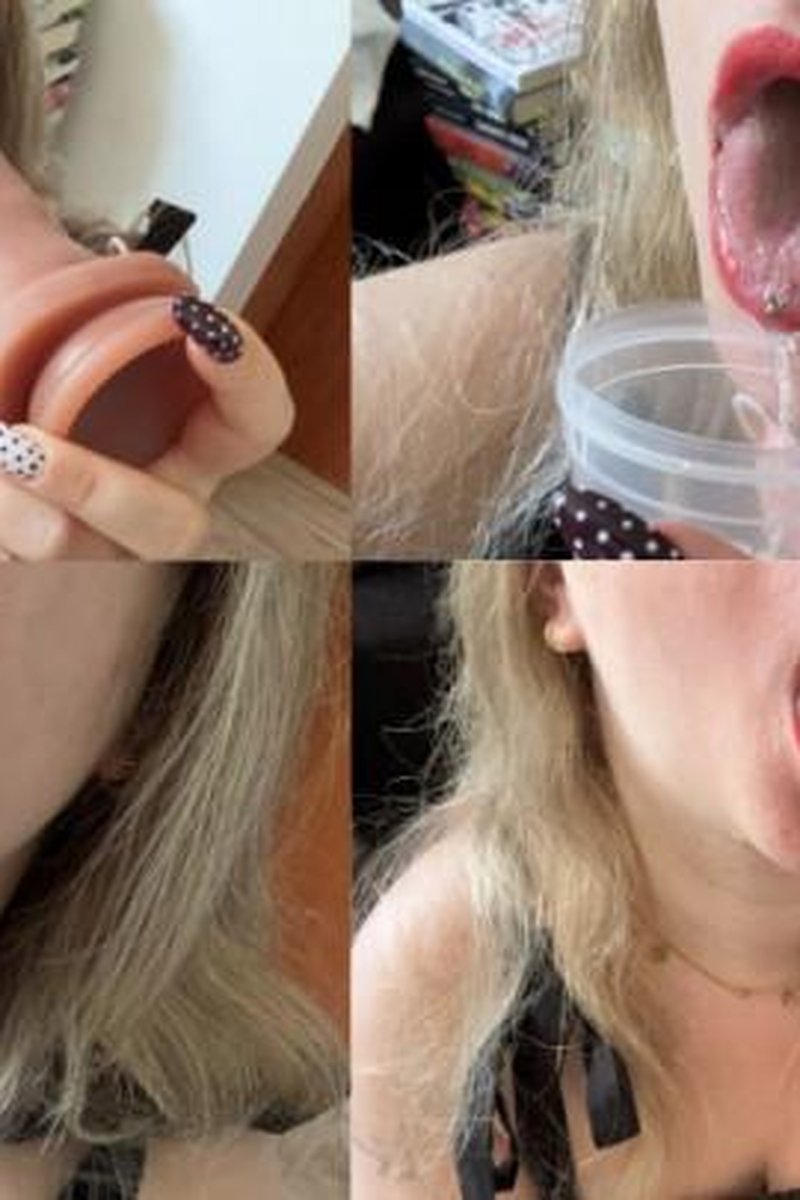 TP-manyvidsflatwhite-sloppy-dildo-sucking-deep-throat-saliva