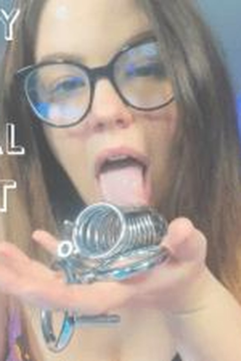 Chastity Cage Tutorial & Taunt - Screenshot 1 of 4 - Chastity Encouragement