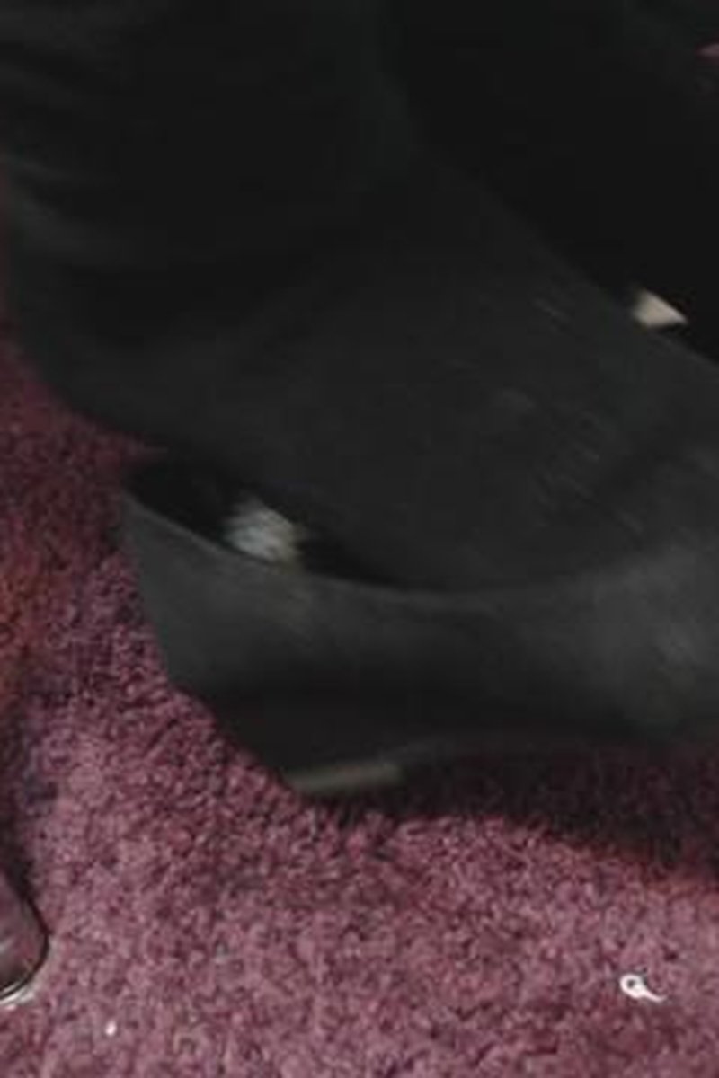 Dangling Black Shoes In Black Socks - Screenshot 1 of 4 - Fetish