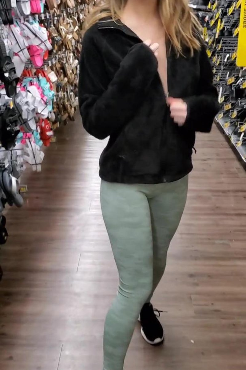 Post Work Out Shopping Leads To Flashing - Screenshot 1 of 4 - Brooke Ingram