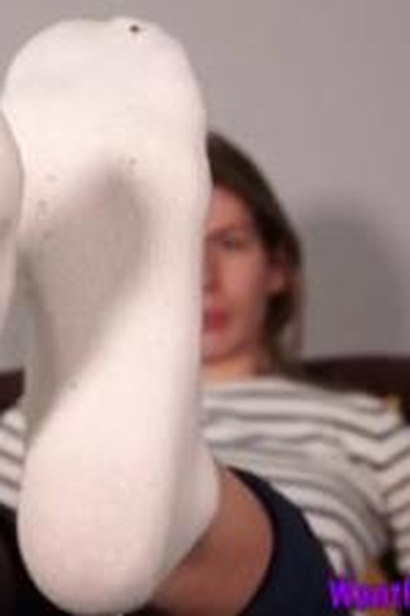 White Worn Socks - Screenshot 1 of 4 - Femdom