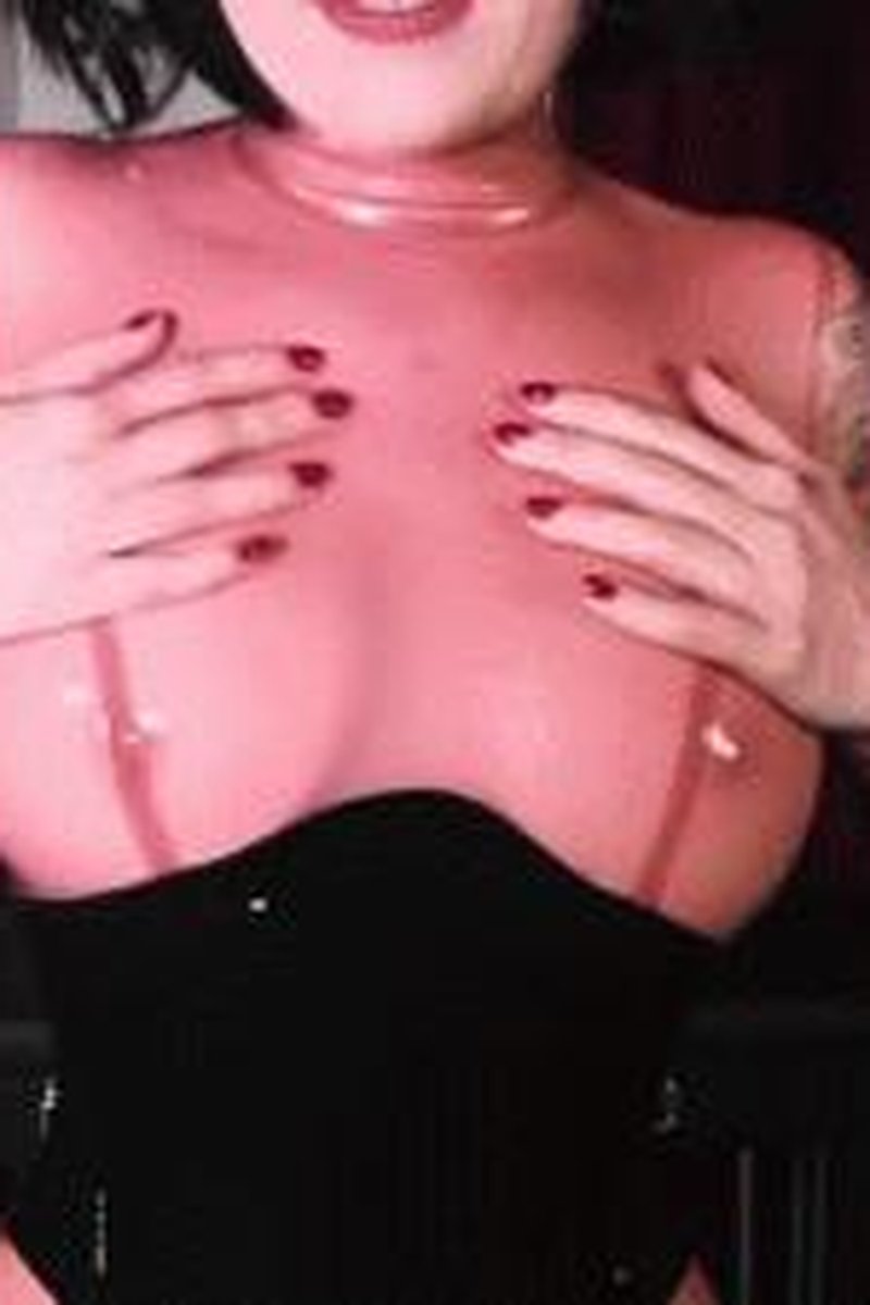 Transparent Pink Latex Dress Tease - Screenshot 1 of 4 - Domination