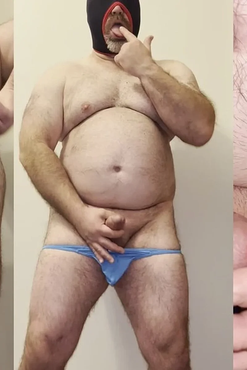 Anal Steve in Blue Thong Eating Lots of His Precum, Wait for End for a Good Face to Cum On! - Screenshot 1 of 4 - Anal