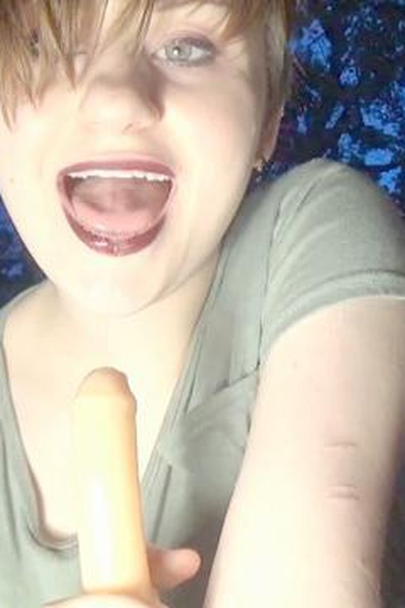 Backyard Dildo Deepthroating - Screenshot 1 of 4 - BDSM