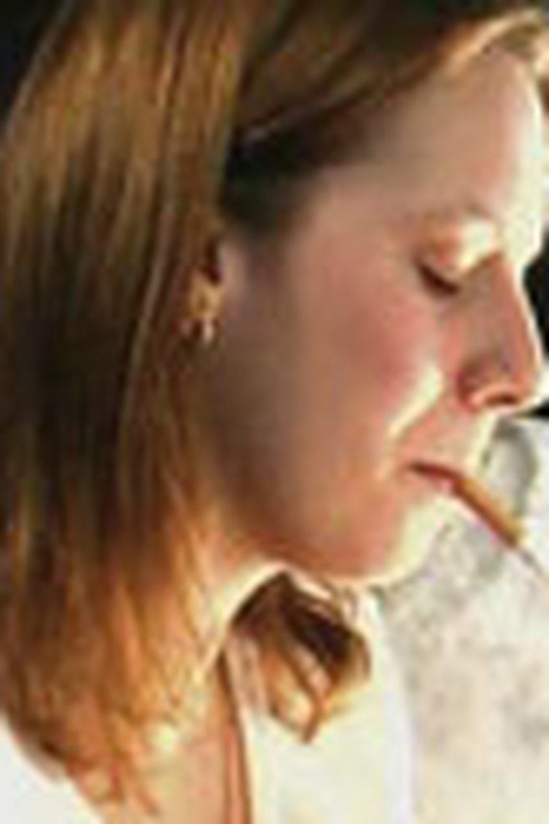 Screen Test Michaela - Screenshot 1 of 4 - Smoking