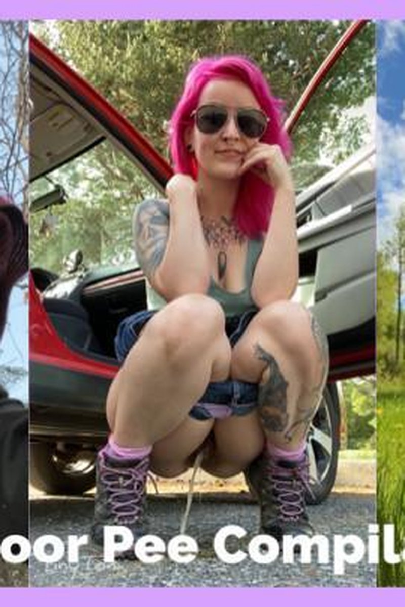 Outdoor Pee Compilation - Screenshot 1 of 4 - Golden Shower