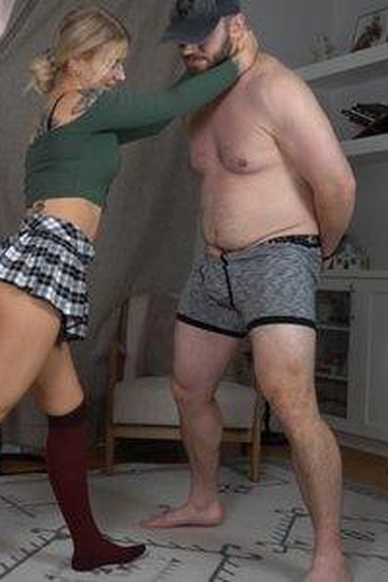Bb Mini Skirt - Screenshot 1 of 4 - Babe Ballbusting