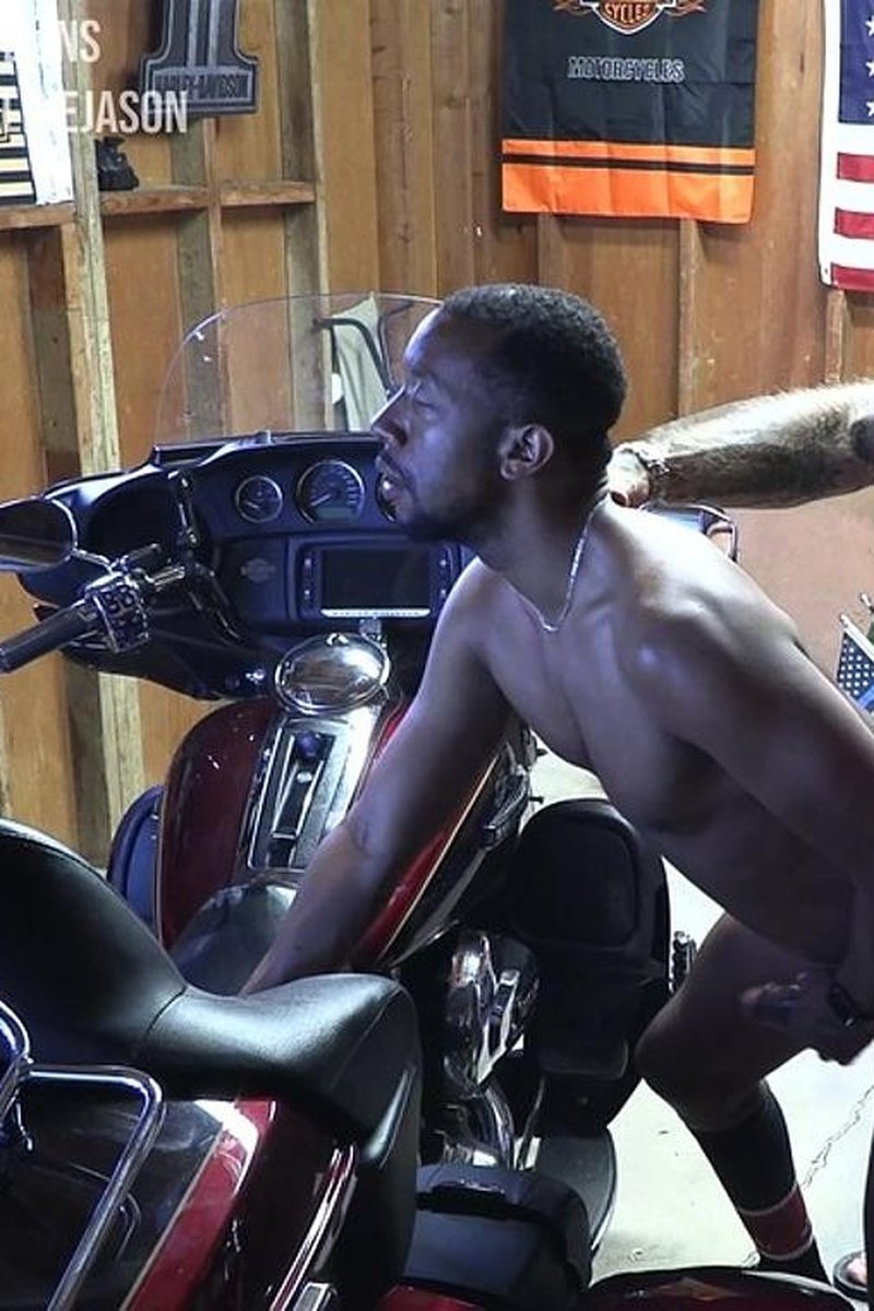 Jason Collins Interracial Bareback on My Harley! - Screenshot 1 of 4 - Amateur