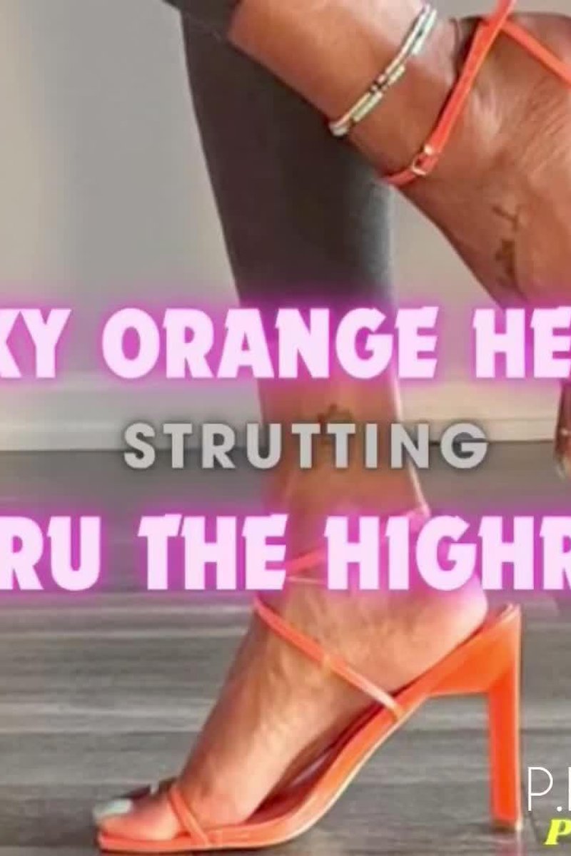 TP-iwantclipsprettyfeetdontcheat-orange-heels-slow-steps