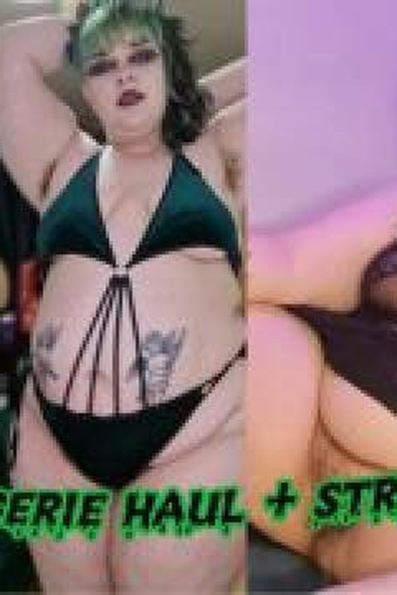 Goth Lingerie Haul + Strip Tease - Screenshot 1 of 4 - Altgirl