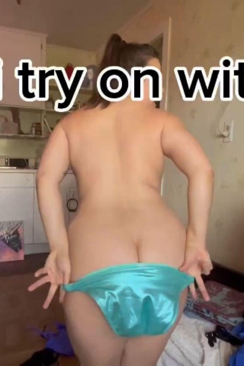 Bikini Try On - Screenshot 1 of 4 - Big Ass
