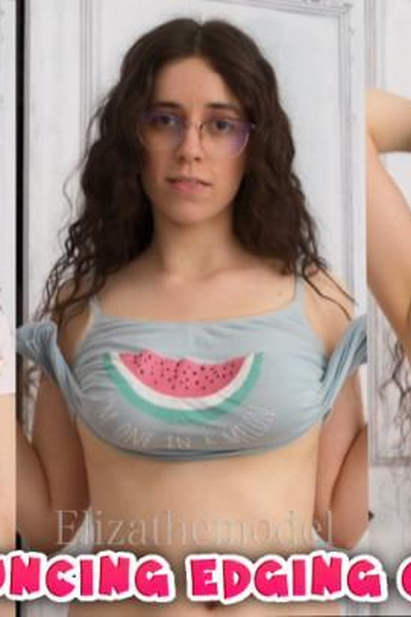 Braless Bouncing Edging Challenge - Screenshot 1 of 4 - Big Tits