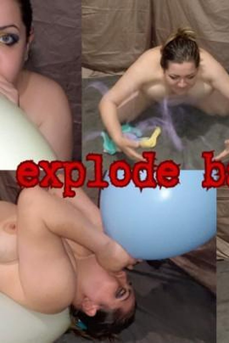 Tits Explode Balloons - Screenshot 1 of 4 - Balloon Fetish
