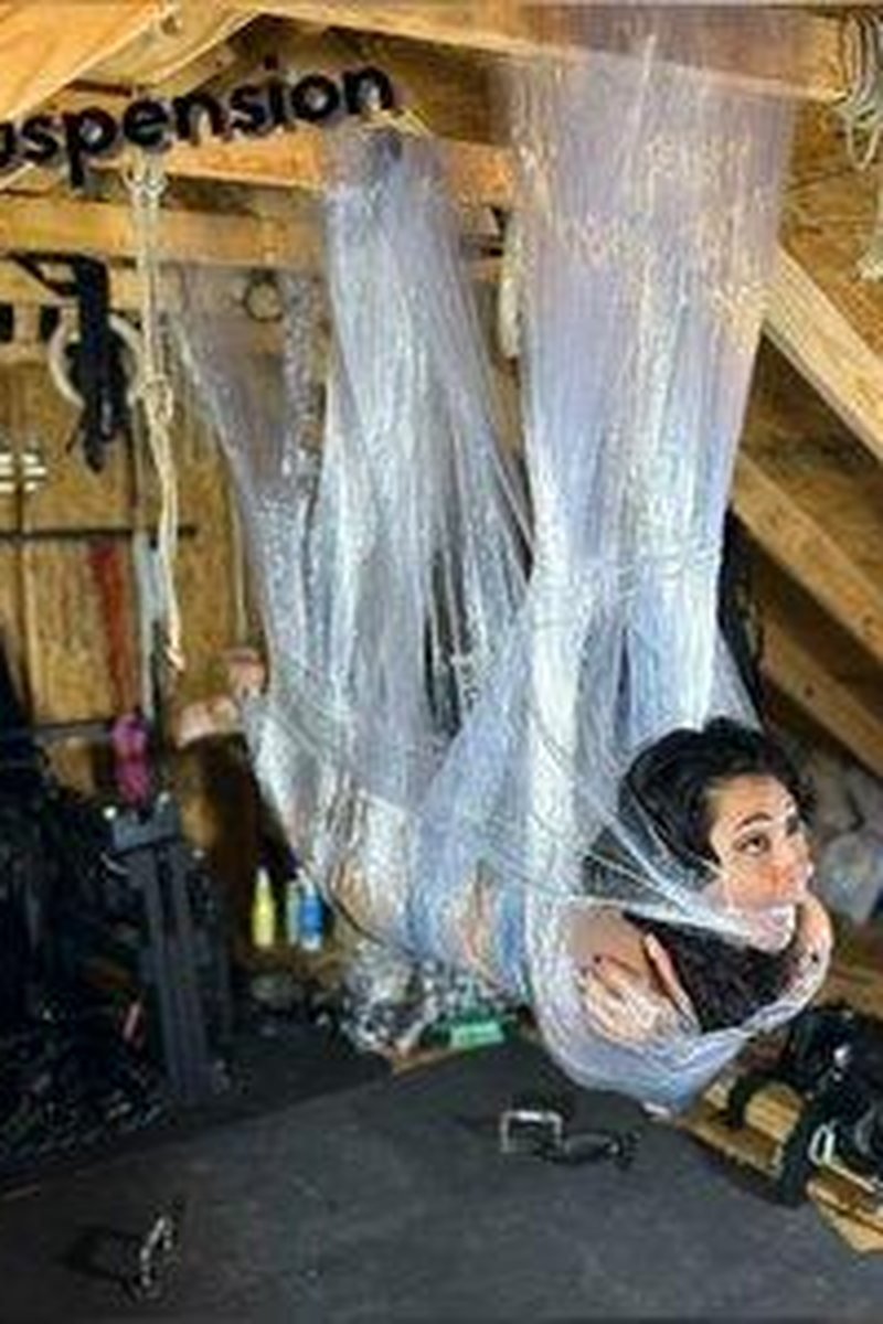 Saran Wrap Suspension Ft Fettish - Screenshot 1 of 4 - Bondage