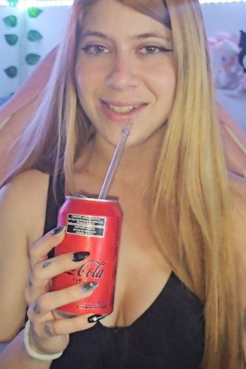 Girl Makes Big Burps With Soda - Screenshot 1 of 4 - Long Hair