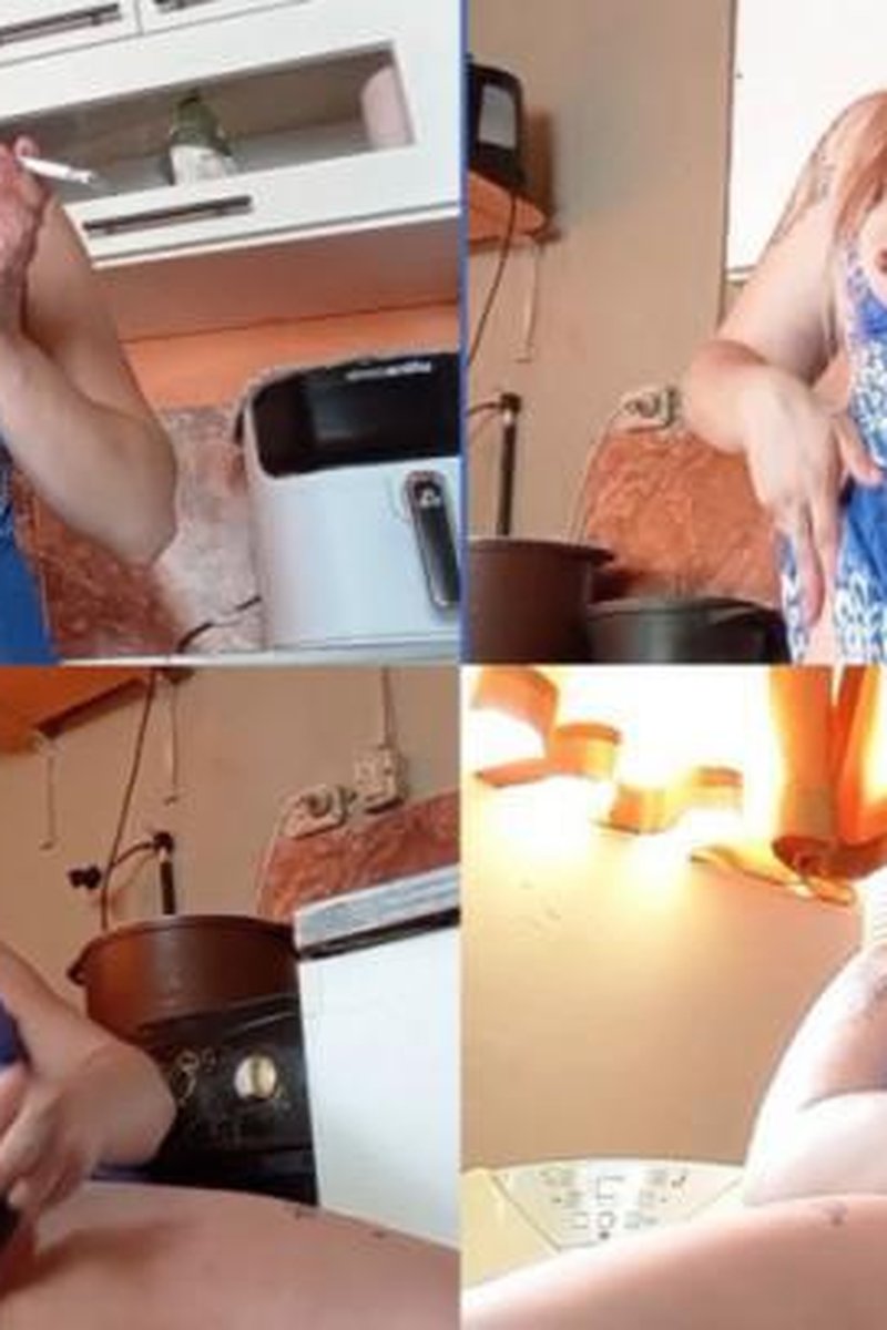 POV Masturbation+Smoking+Spit Boobs - Screenshot 1 of 4 - Dildoblack
