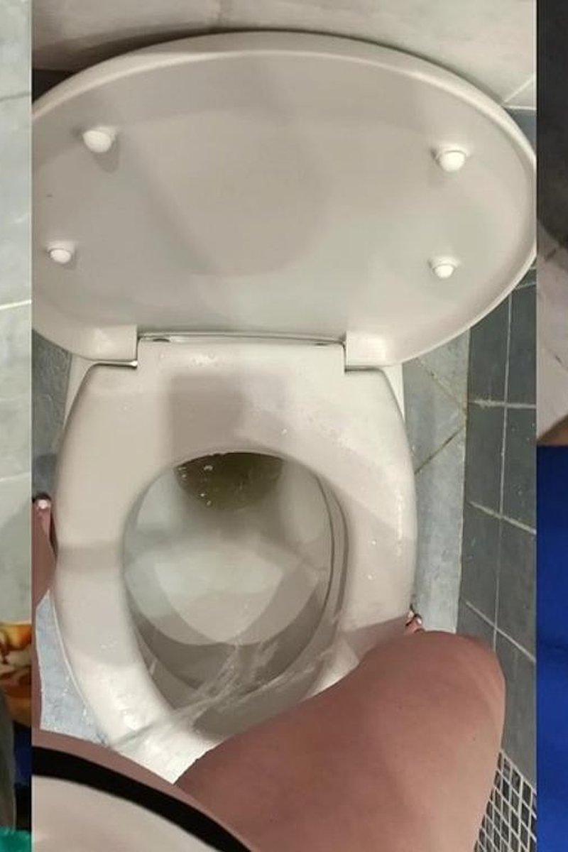 Standing Pee Mess - Screenshot 1 of 4 - Foot Fetish