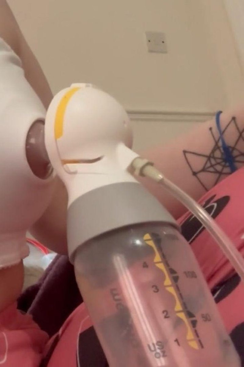 Pumping My Milky Tits - Screenshot 1 of 4 - Breast Sucking