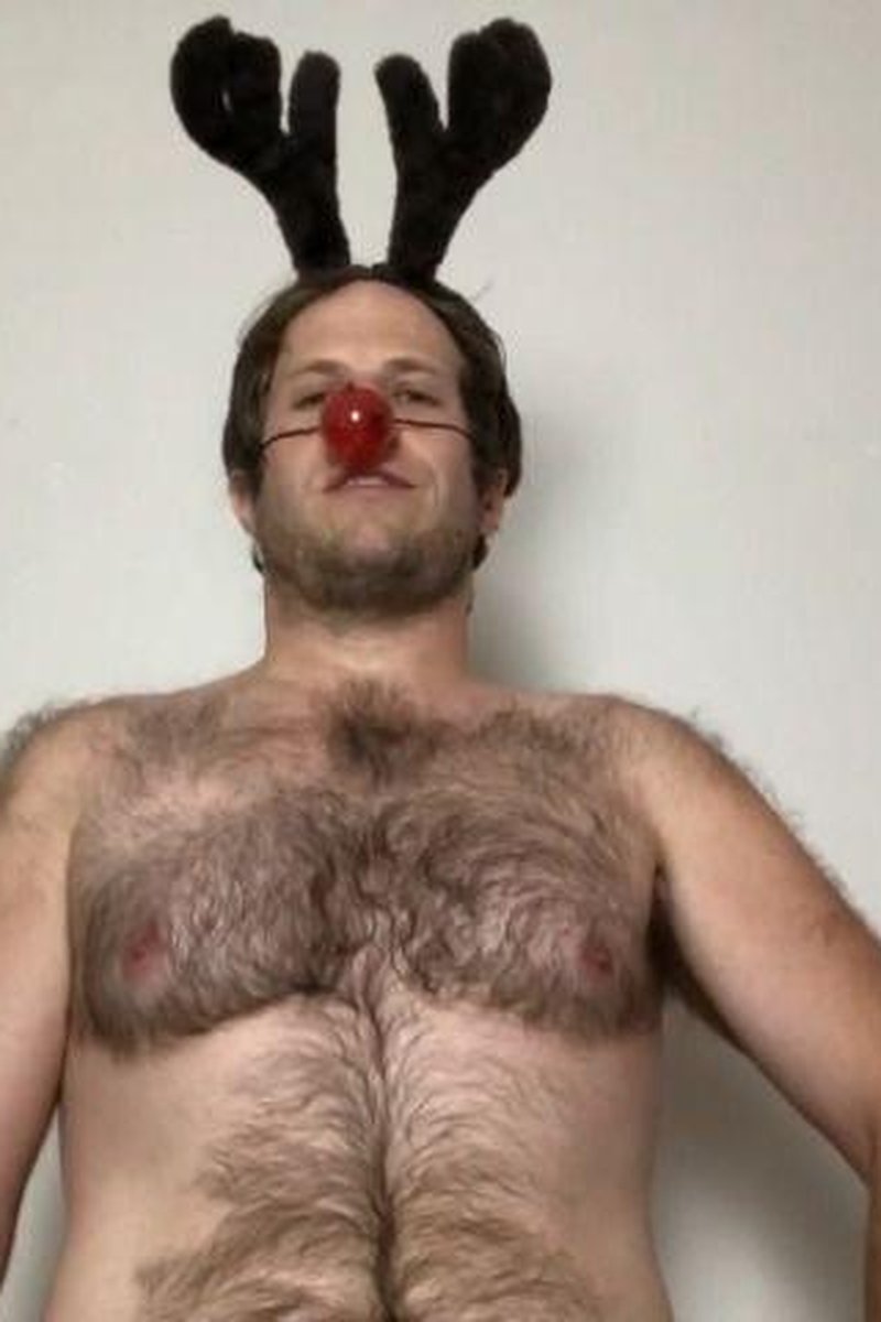Rudolph Hairy Belly Button Lick POV - Screenshot 1 of 4 - Belly Fetish