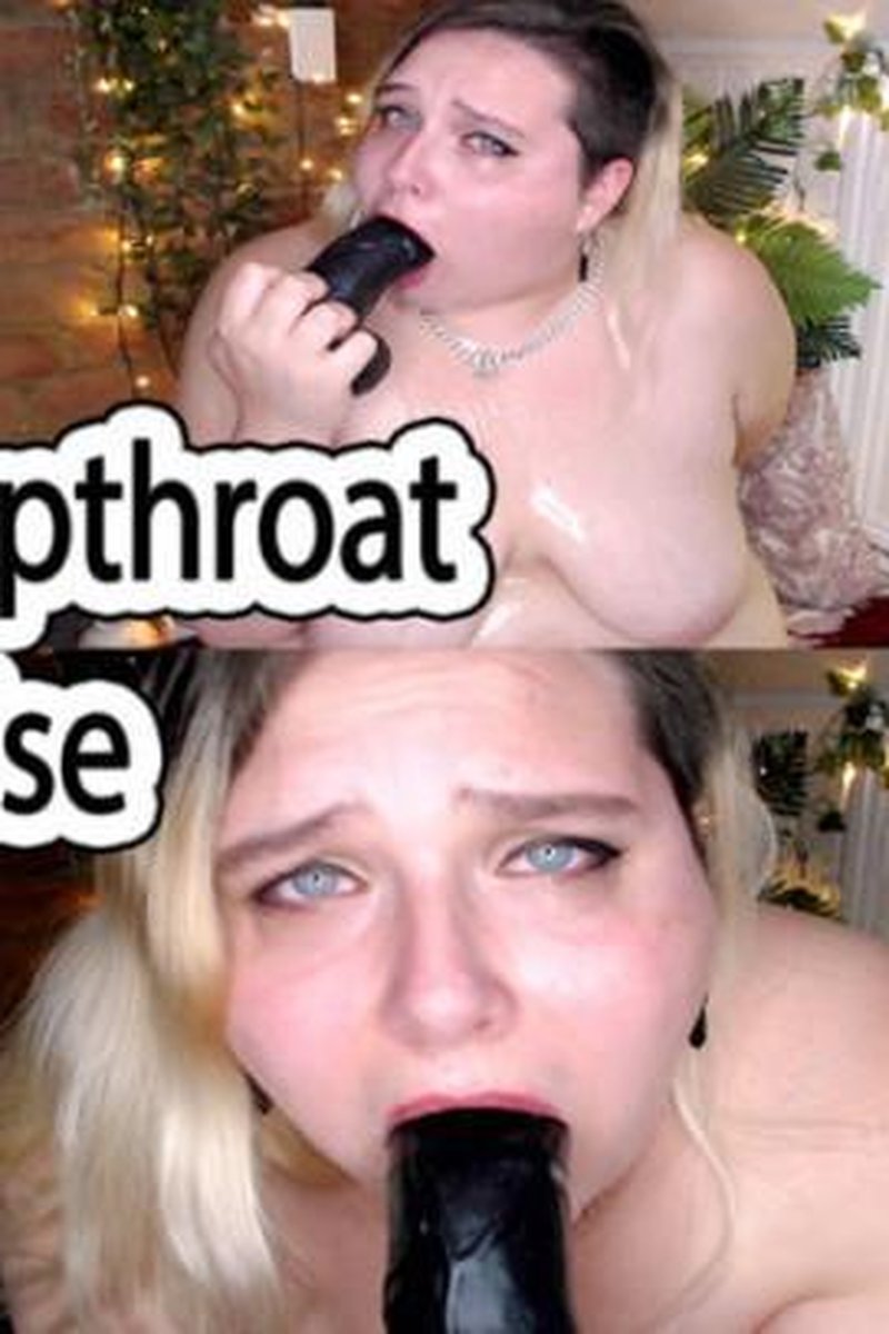 Messy Deepthroat Practise - Screenshot 1 of 4 - BBW