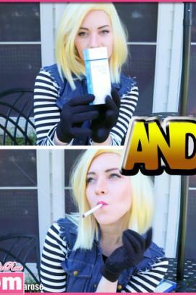 Android18'S Seductive Smoking - Screenshot 1 of 4 - Android18