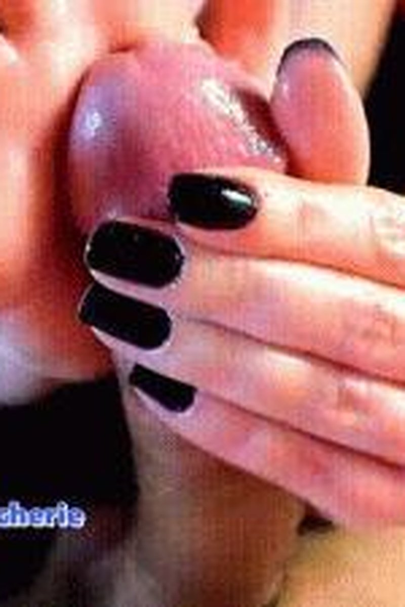 Handjob With Black Finger Nails And Multiple Cum Loads - Screenshot 1 of 4 - Big Dick