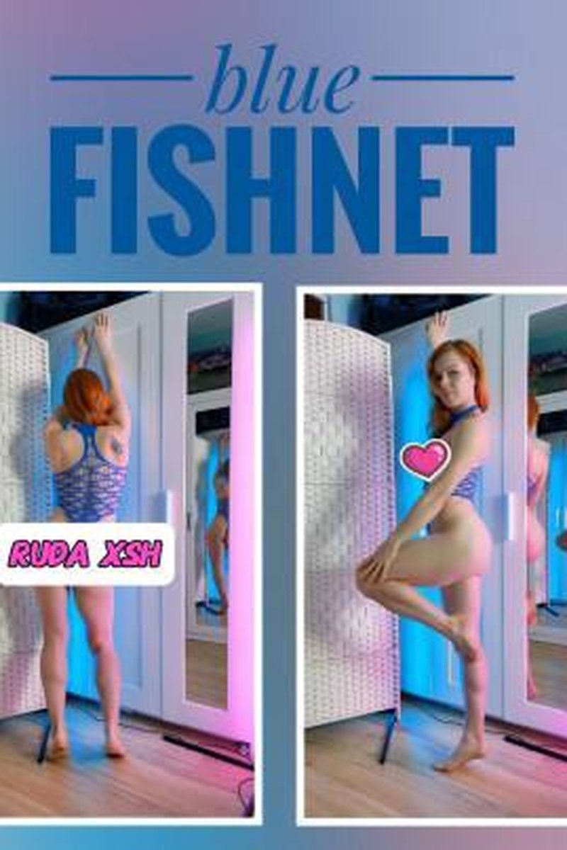 Blue Fishnet Flexing - Screenshot 1 of 4 - Bodybuilder