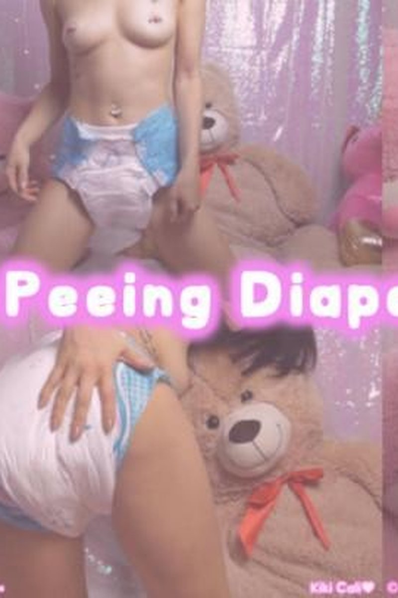 Peeing Diapered Closeup - Screenshot 1 of 4 - Adult Babies