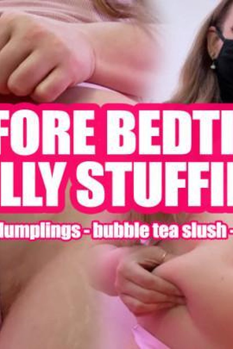 Before Bedtime Belly Stuffing - Screenshot 1 of 4 - Belly Fetish