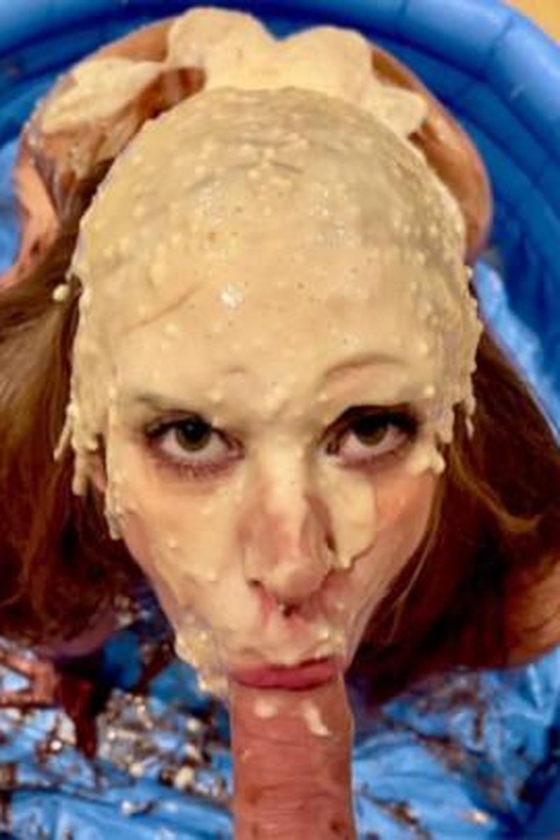 Cake Batter, Egg, Cum And Piss Humiliation - Screenshot 1 of 4 - Blowjob